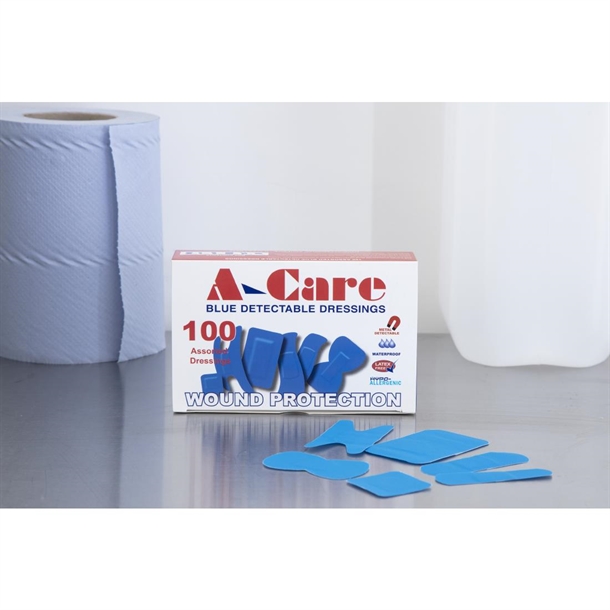 Blue Assorted Plasters (100 Pack) Blue Assorted Plasters (100 Pack)