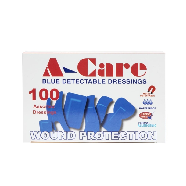 Blue Assorted Plasters (100 Pack) Blue Assorted Plasters (100 Pack)