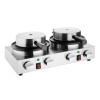 Apuro Double Round Belgian Waffle Maker