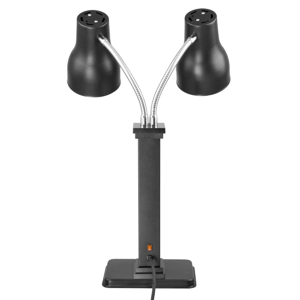 Apuro Double Heat Lamp Carving Station Matt Black 2x250W Apuro Double Heat Lamp Carving Station Matt Black 2x250W
