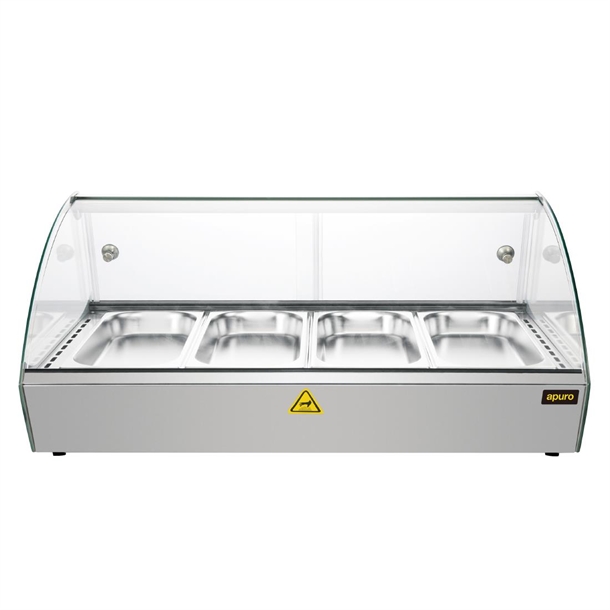 Apuro Countertop Heated Food Display 773mm