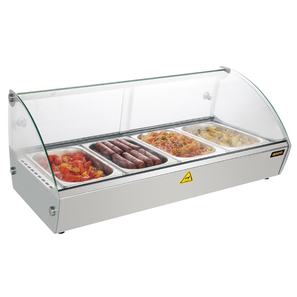 Apuro Countertop Heated Food Display 773mm