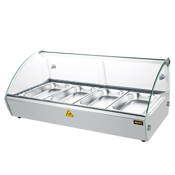 Apuro Countertop Heated Food Display 773mm