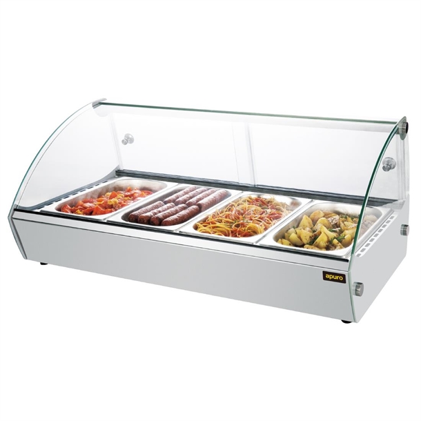 Apuro Countertop Heated Food Display 773mm
