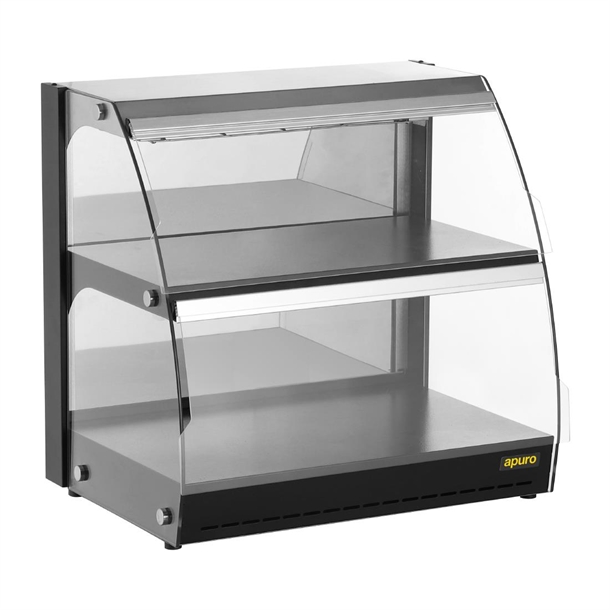 Apuro Self-Serve Heated Display Unit with Hinged Doors Apuro Self-Serve Heated Display Unit with Hinged Doors