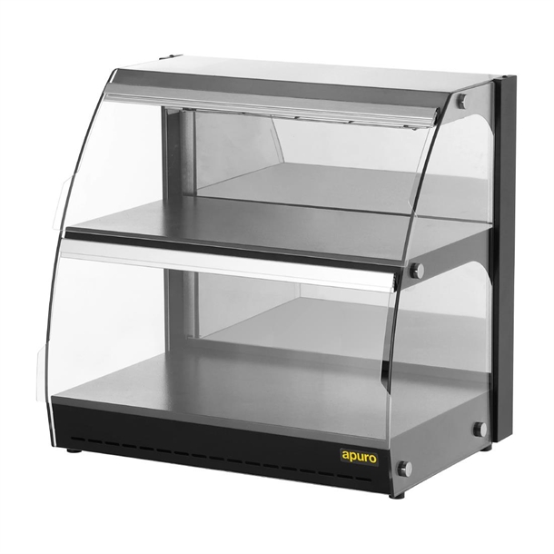 Apuro Self-Serve Heated Display Unit with Hinged Doors Apuro Self-Serve Heated Display Unit with Hinged Doors
