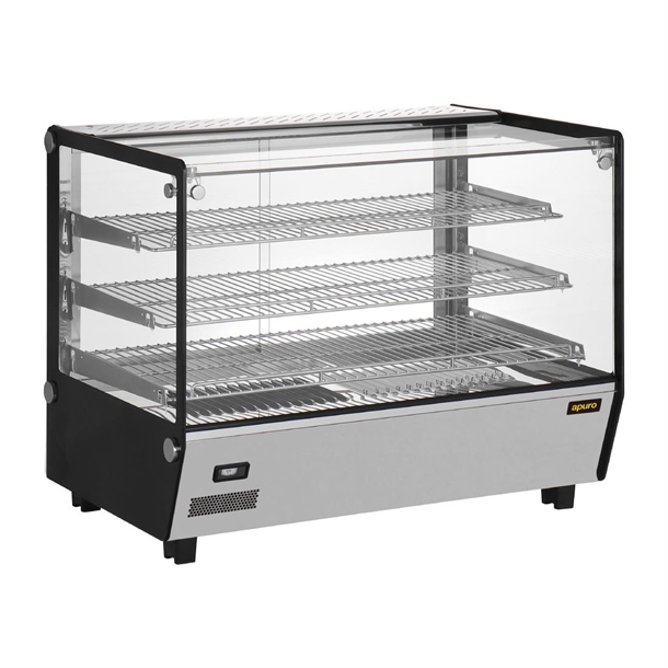 Apuro Square Countertop Heated Display Merchandiser 160Ltr Apuro Square Countertop Heated Display Merchandiser 160Ltr