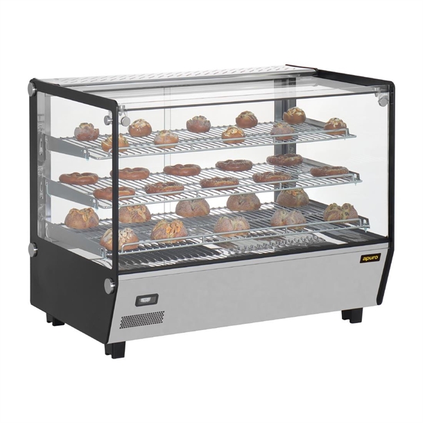 Apuro Square Countertop Heated Display Merchandiser 160Ltr Apuro Square Countertop Heated Display Merchandiser 160Ltr