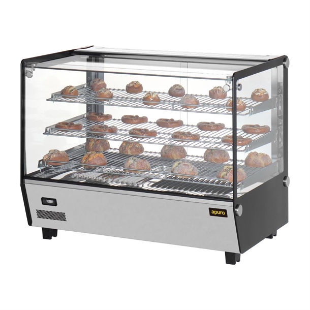 Apuro Square Countertop Heated Display Merchandiser 160Ltr Apuro Square Countertop Heated Display Merchandiser 160Ltr