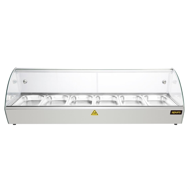Apuro Countertop Heated Food Display 1127mm