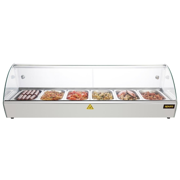 Apuro Countertop Heated Food Display 1127mm