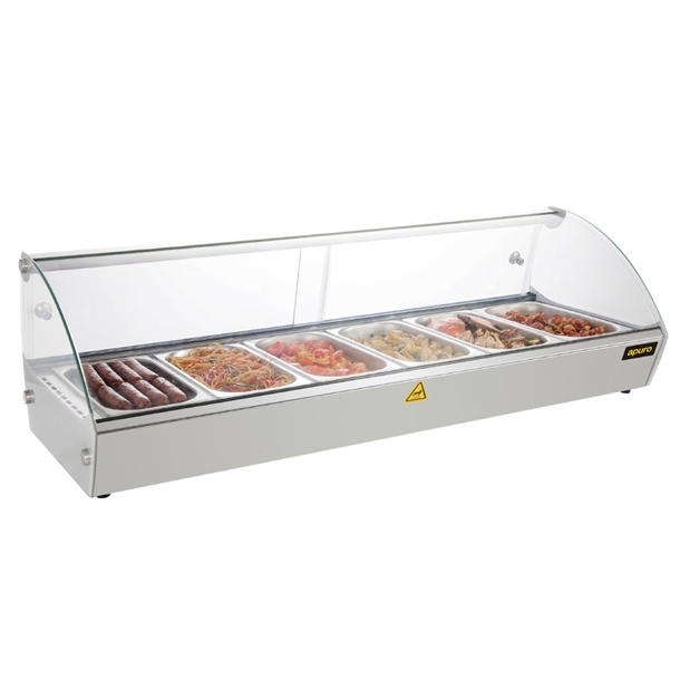 Apuro Countertop Heated Food Display 1127mm