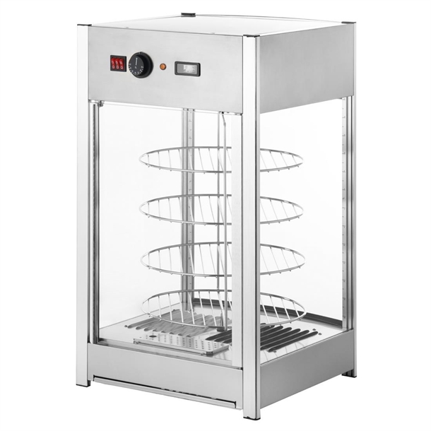 Apuro 4 Tier Heated Pizza Display Merchandiser