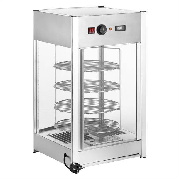 Apuro 4 Tier Heated Pizza Display Merchandiser