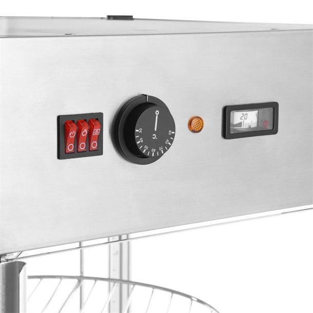 Apuro 4 Tier Heated Pizza Display Merchandiser