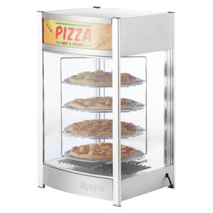 Apuro 4 Tier Heated Pizza Display Merchandiser