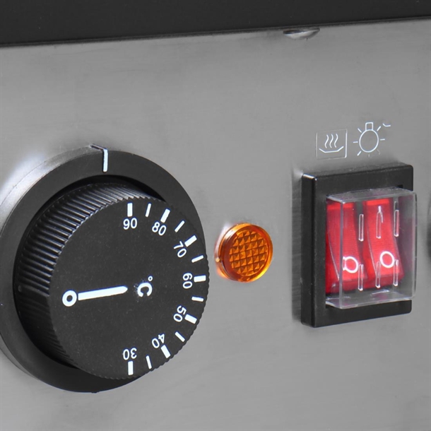 Apuro Sloped Chute Food Warmer 3 Shelf Apuro Sloped Chute Food Warmer 3 Shelf