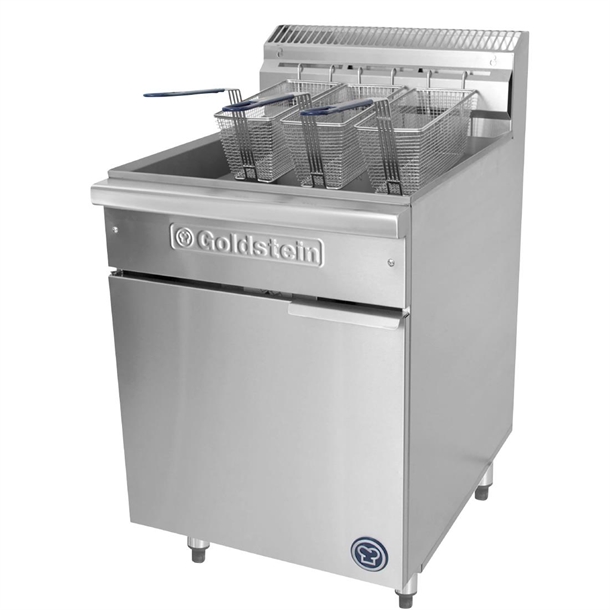 Goldstein Gas 3 Basket Single V Pan Fryer Goldstein Gas 3 Basket Single V Pan Fryer