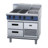 Blue Seal Evolution E516C-RB Refrigerated Base Electric Cooktop 900mm