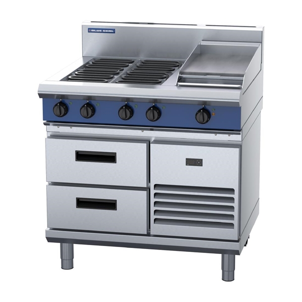 Blue Seal Evolution E516C-RB Refrigerated Base Electric Cooktop 900mm
