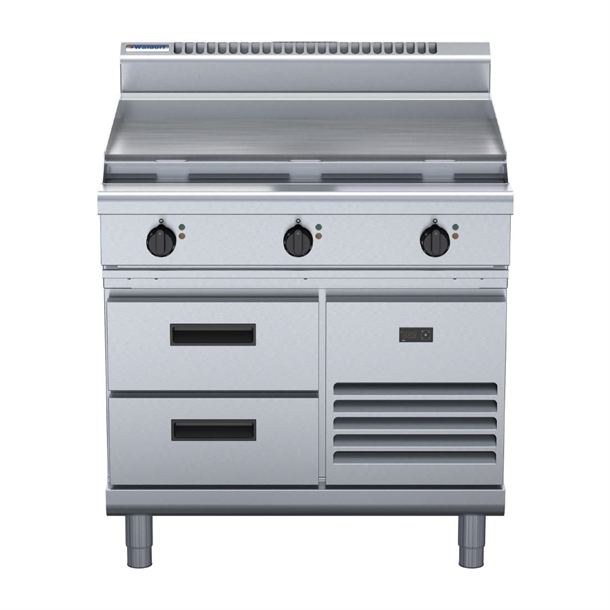 Waldorf 800 Series RN8609E-RB Refrigerated Base Cooktop & Griddle 900mm