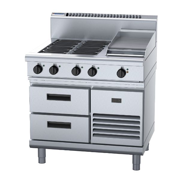 Waldorf 800 Series RN8603E-RB Refrigerated Base Cooktop & Griddle 900mm Waldorf 800 Series RN8603E-RB Refrigerated Base Cooktop & Griddle 900mm