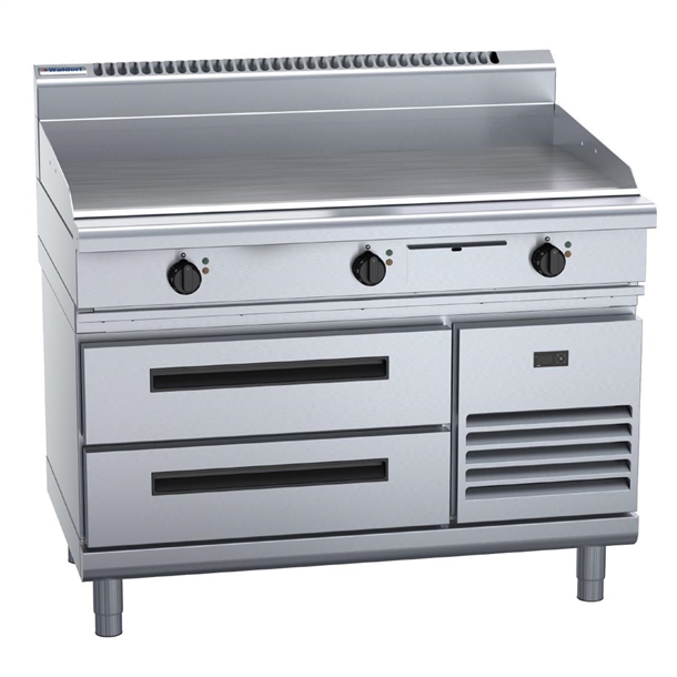 Waldorf 800 Series GP8120E-RB Refrigerated Base Electric Griddle 1200mm Waldorf 800 Series GP8120E-RB Refrigerated Base Electric Griddle 1200mm