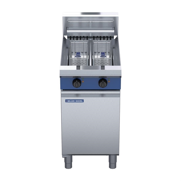 Blue Seal Evolution E44 Fryer Twin Pan 450mm Blue Seal Evolution E44 Fryer Twin Pan 450mm