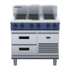 Blue Seal Evolution E516D-RB RF Base Electric Cooktop 900mm