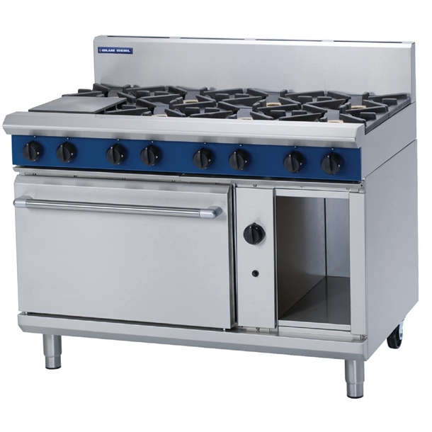 Blue Seal by Moffat 8 Burner Gas Oven Range G508D