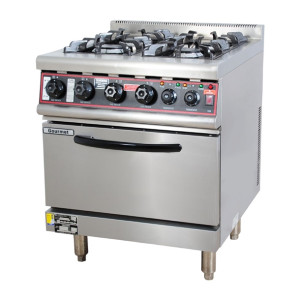 Goldstein 4 Burner Gas Range with Gas Fan Forced Oven School