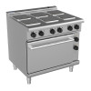 Waldorf 800 - 900mm Electric Range Static Oven Low Back Version