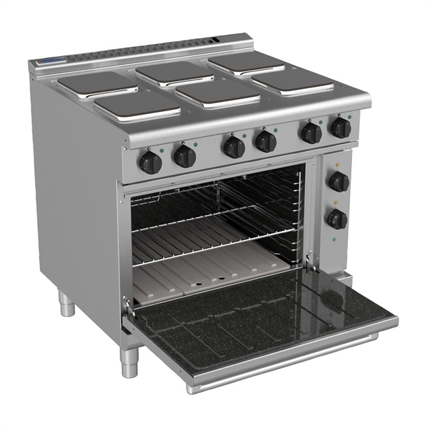 Waldorf 800 - 900mm Electric Range Static Oven Low Back Version