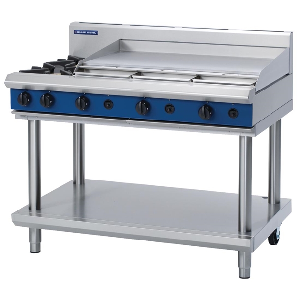 Blue Seal by Moffat Freestanding 2 Burner Gas Cooktop with Griddle Plate G518ALS