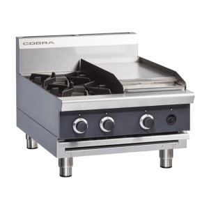 Cobra by Moffat Countertop Gas Cooktop with Griddle C6C-B Cobra by Moffat Countertop Gas Cooktop with Griddle C6C-B