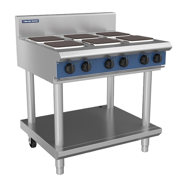 Blue Seal Evolution - 900mm Electric Cooktop Sealed Hobs - Leg Stand Blue Seal Evolution - 900mm Electric Cooktop Sealed Hobs - Leg Stand