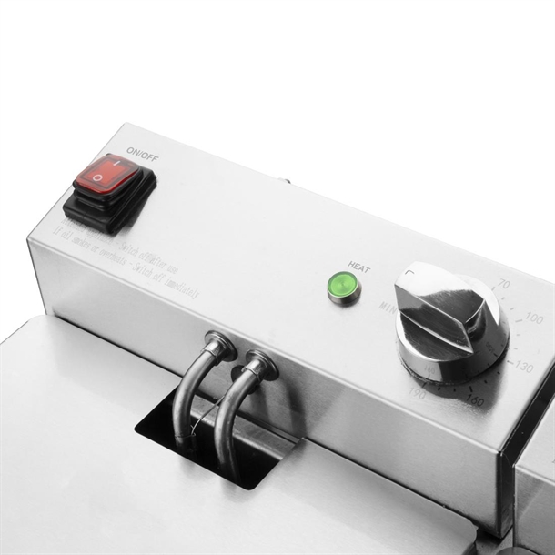Apuro Twin Tank Fryer - 2x5Ltr - 2x2.8kW