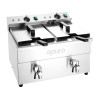 Apuro Twin Tank Induction Fryer - 2x7.5ltr - 2x3kW
