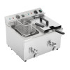 Apuro Twin Tank Induction Fryer - 2x7.5ltr - 2x3kW