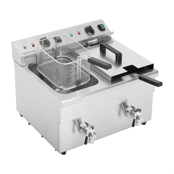 Apuro Twin Tank Induction Fryer - 2x7.5ltr - 2x3kW