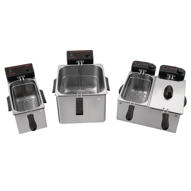 Caterlite Light Duty Twin Tank Fryer - 2x3.5Ltr - 2x2.2kW