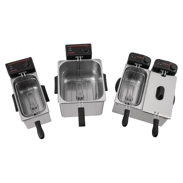 Caterlite Light Duty Twin Tank Fryer - 2x3.5Ltr - 2x2.2kW