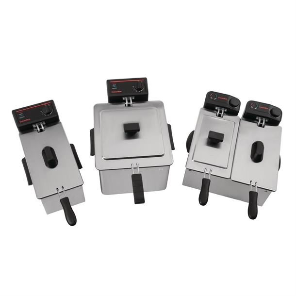 Caterlite Light Duty Twin Tank Fryer - 2x3.5Ltr - 2x2.2kW