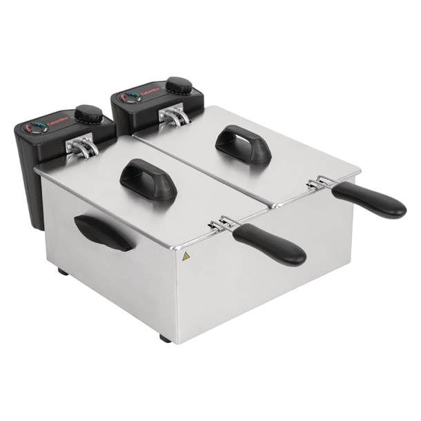Caterlite Light Duty Twin Tank Fryer - 2x3.5Ltr - 2x2.2kW