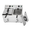 Apuro Twin Tank Induction Fryer - 2x7.5ltr - 2x3kW