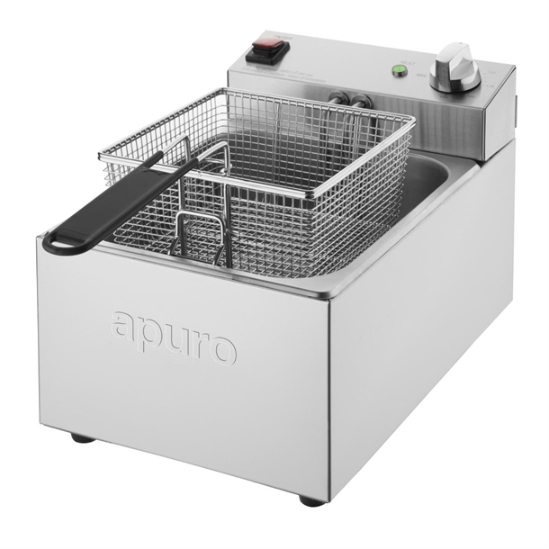 Apuro Single Tank Fryer - 5Ltr - 2.8kW