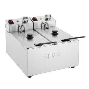 Apuro Twin Tank Fryer - 2x3Ltr - 2x2kW