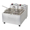 Apuro Twin Tank & Basket Countertop Fryer 2x 3Ltr
