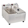 Apuro Twin Tank & Basket Countertop Fryer 2x 3Ltr
