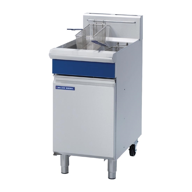 Blue Seal by Moffat Freestanding Single Pan Gas Deep Fryer 20Ltr GT45 Blue Seal by Moffat Freestanding Single Pan Gas Deep Fryer 20Ltr GT45